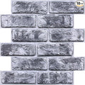COMSTICKC 3D Faux Brick Wall Panels Peel and Stick, Small Size Thin PVC by COMSTICKCDECOR