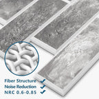 8-Pack 3D Faux Brick Acoustic Wall Panels, 11.8" x 11.8" PET Soundproof & Noise - Image 3