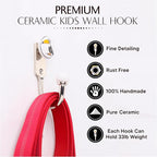 Indian Shelf Pack of 12 Ceramic Wall Hooks Kitchen - Image 7