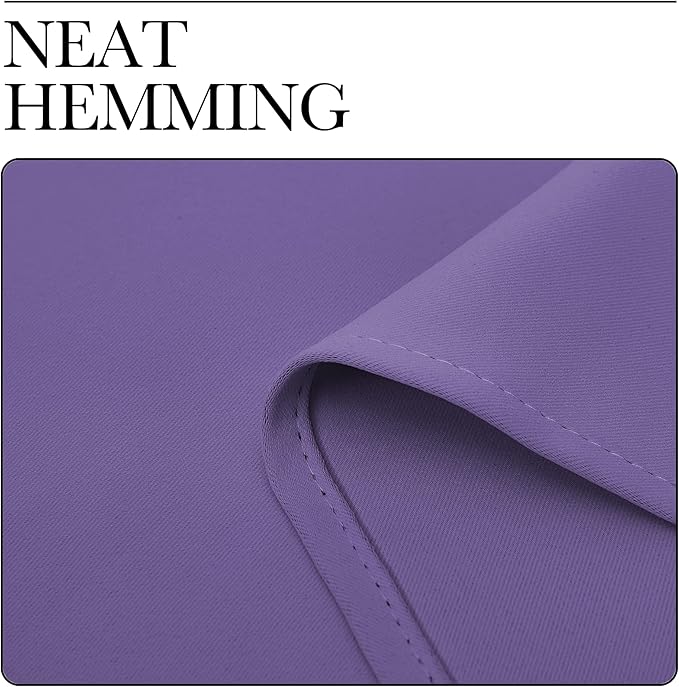 NICETOWN Lilac Purple Blackout Curtains 120" Long - Image 7