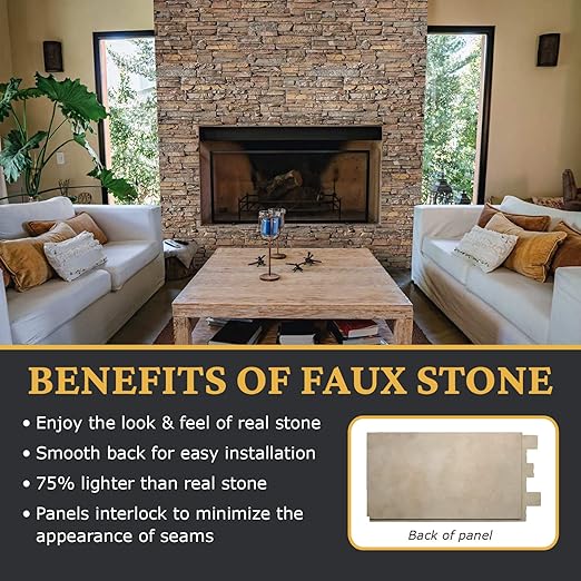AZ Faux High-Density Polyurethane Faux Stone Wall Covering Panels - Image 5