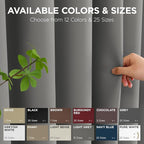 Joydeco Blackout Patio Sliding Door Curtains 96 Inches Long, Grommet Privacy - Image 9