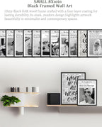 iHery Small Premium Natural Black OAK Wood 8x10in Audrey Hepburn Trendy Framed - Image 4