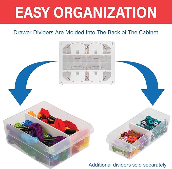 Akro-Mils 44-Drawer Plastic Drawer Storage Cabinet - Image 4