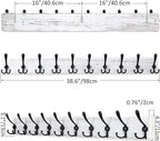 SKOLOO Rustic Large Wall Mounted Coat Rack-38.6'' Long Coat Rack - Image 5