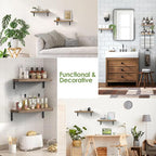 Towel Racks for Bathroom-Wall Mounted Floating Shelves for Wall Bathroom - Image 4