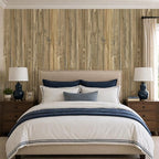VEELIKE Weathered Wood Slat Wall Panels Peel and Stick Reclaimed Wood Grain - Image 5