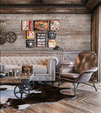 Dimoon Wallpaper 118" x17.7''Wood Wallpaper Brown Thicken Grey Dark Wood - Image 7