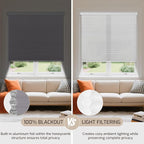 Grandekor No Drill No Tools Cordless Cellular Shades, 32.5" W x 64" H, UV - Image 7