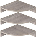 Corner Shelves 3-Pack for Bathroom & Kitchen, Space-Saving Floating Corner Wall by Unknown