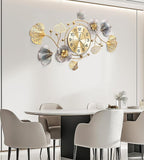 Clocks for Living Room, Large Wall Clock, 3D Silent Wall Clock, Retro Metal - Image 3