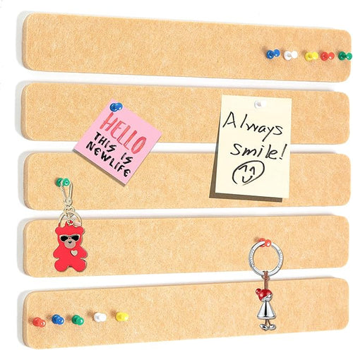 5 Pack Felt Pin Board Bar Strips Bulletin Board by SayHellotoGoodLife