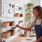 Spampur Peg Board, 4 Pack Metal PegBoard Organizer - Image 2