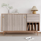 VEELIKE Grey Wooden Slats Peel and Stick Wallpaper Wood Contact Paper - Image 7