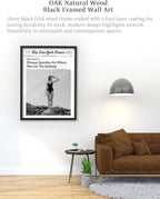iHery Premium Small Natural Black OAK Wood 8x10in Trendy Framed Wall Art - Image 6