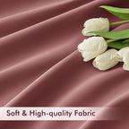 MIULEE Dusty Rose Back Tab Blackout Curtains 72 Inches Long 2 Panels Set - Image 6