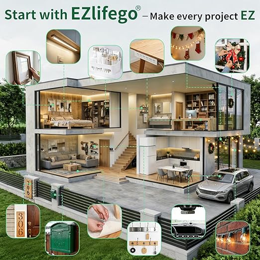 EZlifego Double Sided Tape Heavy Duty, Nano Adhesive Mounting Tape Wall Decor - Image 9