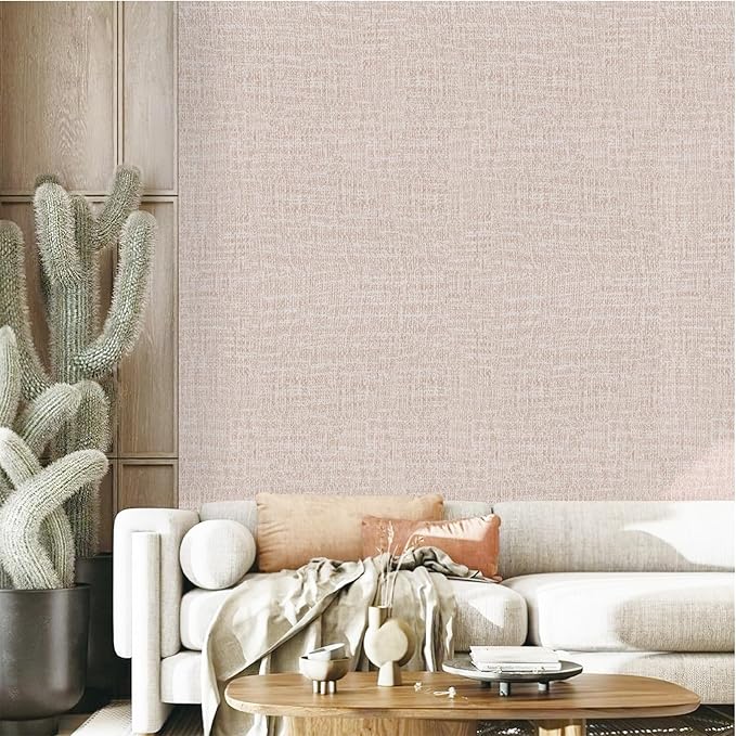 Yancorp 24"x197" Textured Fabric Peel and Stick Wallpaper - Image 6