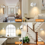 Lightess Plug in Sconce Set of Two, 350° Adjustable Dimmable Wall Light - Image 6