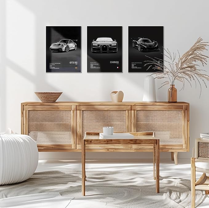 CSLGQGV Car Poster Vintage Racing Car Wall Art Supercar Canvas Prints Painting - Image 2