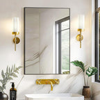 TRAHOME Bathroom Vanity Mirror for Wall, HD Shatterproof Glass, Hangs - Image 3