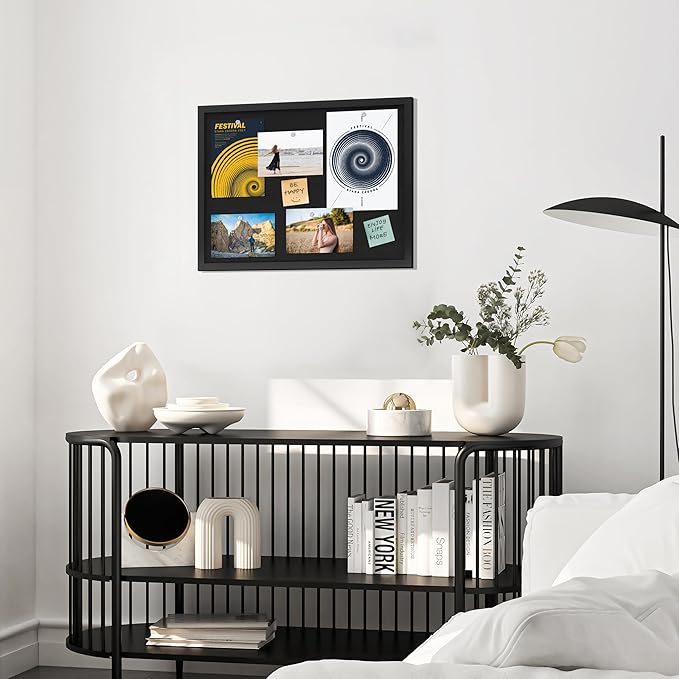 DAHAPYBOO Cork Board with Linen Black 2Pack, Bulletin Board 23"x17", Corkboards - Image 6
