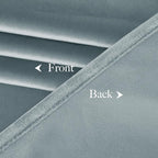 NICETOWN Stone Blue Velvet Room Darkening Curtains, Home Decor Light Blocking - Image 9