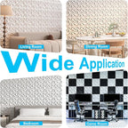 Art3d 33-Pack 3D Wall Panel for Interior Wall Décor, Diamond Textured PVC - Image 8