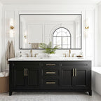 FICTOR Bathroom Vanity Mirror-Black, 55x30 Inch, Shatterproof & Anti-Rust - Image 6
