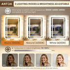 Antok 72"x 36" LED Bathroom Mirror - Image 6