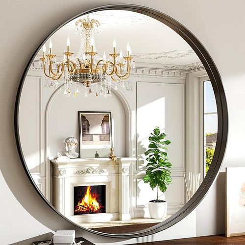 48 Inch Round Bathroom Mirror by EASLY