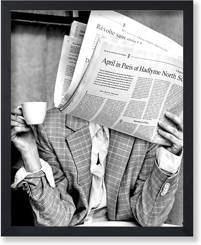 Poster Master Drinking Coffee Print by PosterMaster