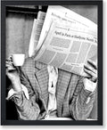 Poster Master Drinking Coffee Print by PosterMaster