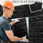 Tinlade 30 Pcs 28.81 Sq ft 3D Wall Panels Peel and Stick Foam Brick Wallpaper - Image 6