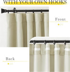 NICETOWN Room Darkening Bedroom Curtains 84 inches Long, Pinch Pleated Curtains - Image 7
