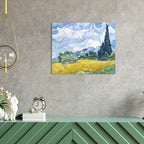Van Gogh Canvas Wall Art: Wheat Field - Image 3