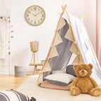 Foxtop 14 Inch Kids Wall Clock Silent Non-Ticking Battery Operated Colorful - Image 5