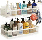 PUSDON Mesh Shower Caddy Wall Mount, Heavy Duty Adhesive Bathroom Shelf by PUSDON