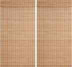 2 Pcs Cordless Bamboo Roman Shades by DoubleFill