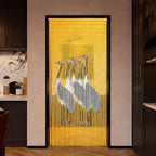 Five Cranes Beaded Bamboo Curtain 35.4" x 78.7" - Image 7