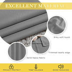 NICETOWN Blackout Silver Grey Sliding Door Curtains 90 inch Length, Thermal - Image 5