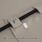 RYB HOME Blackout Curtains for Living Room Thermal Insulated Privacy Window - Image 2