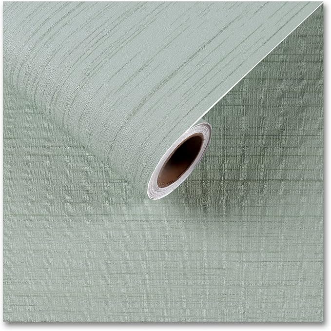 CRE8TIVE 24"x118" Mint Green Grasscloth Peel and Stick Wallpaper by CRE8TIVE