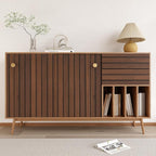 VEELIKE Dark Walnut Wood Slat Wallpaper Peel and Stick Wood Grain Panel - Image 7