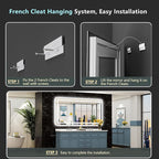 96x36 LED Bathroom Mirror with Lights, Backlit and Front Lit Anti-Fog Lighted - Image 9