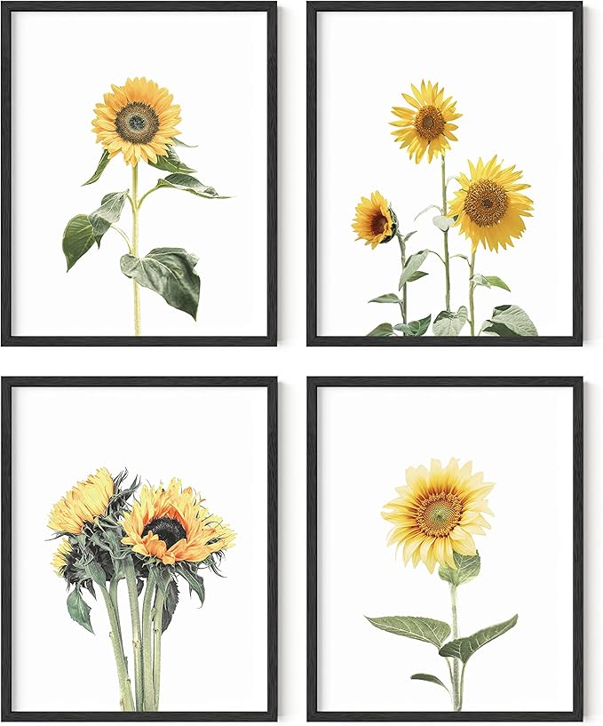 HAUS AND HUES Sunflower Posters by HausandHuesArtPrints