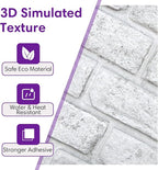 3D Faux Brick Wall Panels Peel and Stick, Small Brick-Look Textured Wall Sticker - Image 7