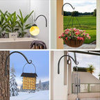 FEED GARDEN 2 Pack 10 Inch Hanging Plant Bracket Wall Hooks Decorative Plant - Image 6