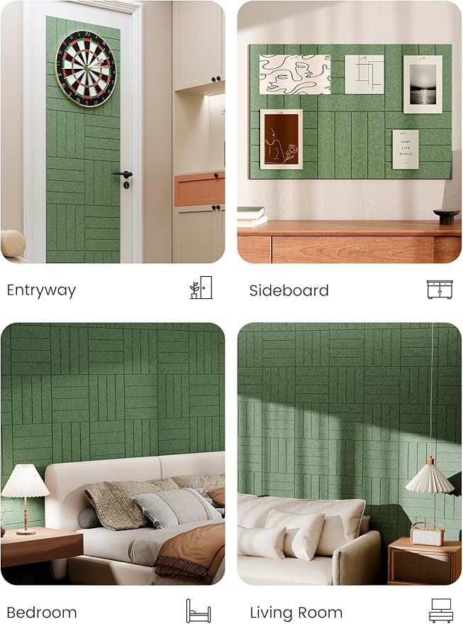 Bumusty Large Cork Board Alternative-36 x 24" Felt Bulletin Board Tiles - Image 5