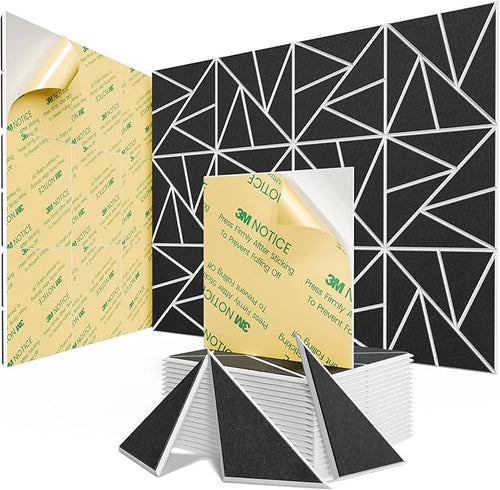 22 pack Acoustic Panels With Self-Adhesive, Sound Panels High Density, by ROOME